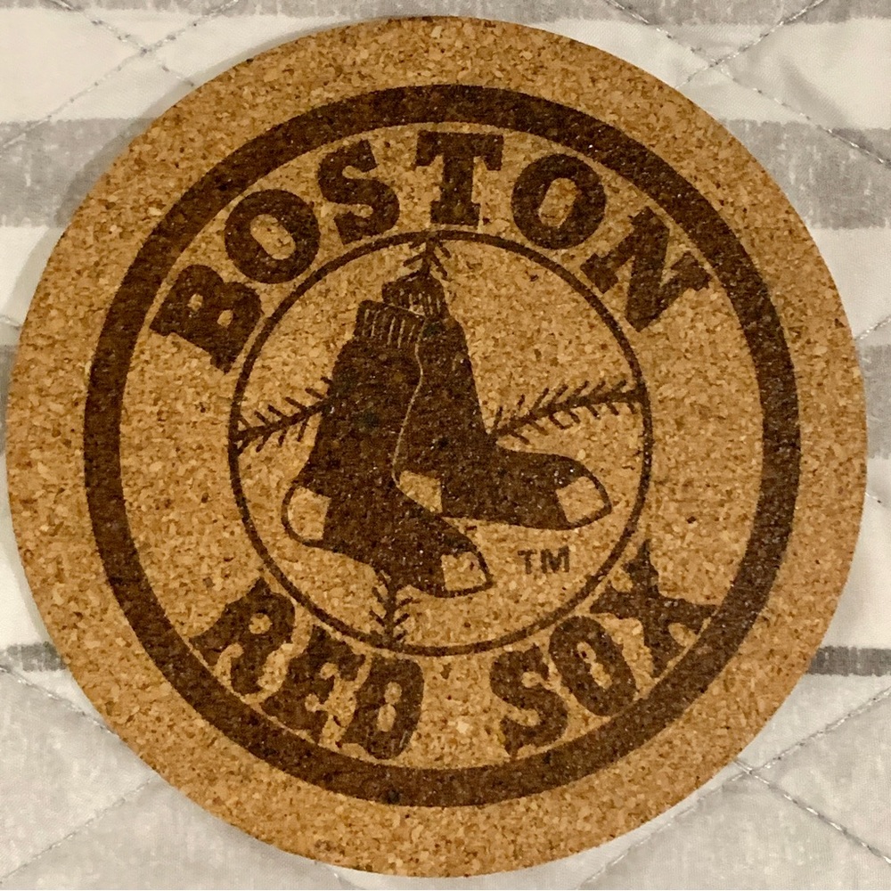 SOLD❗️Boston Sports Teams Laser Engraved Cork Coasters - Picture 2 of 6